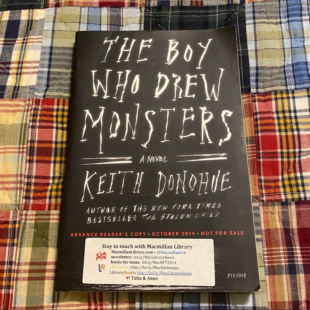 The Boy Who Drew Monsters promo book